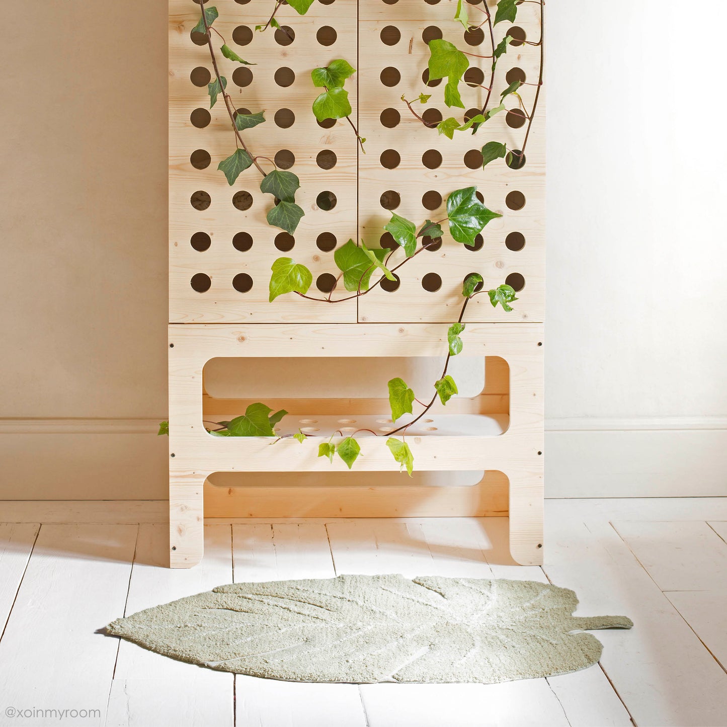 Monstera Tæppe Lille - Oliven