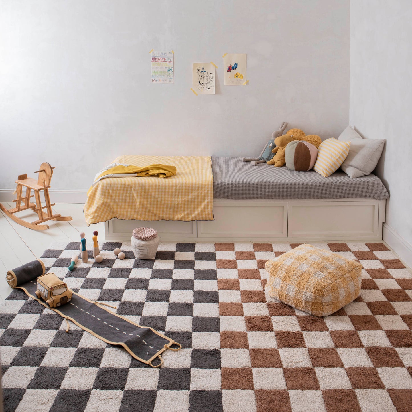 Tiles Tæppe - Sort