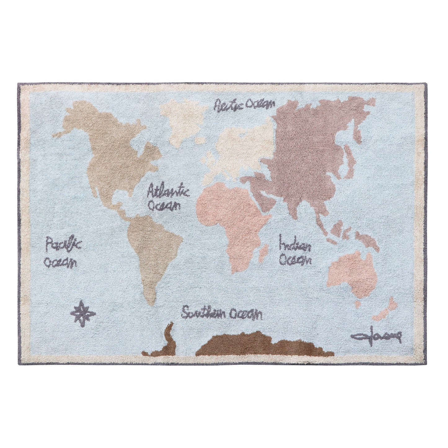 Vintage Map Tæppe