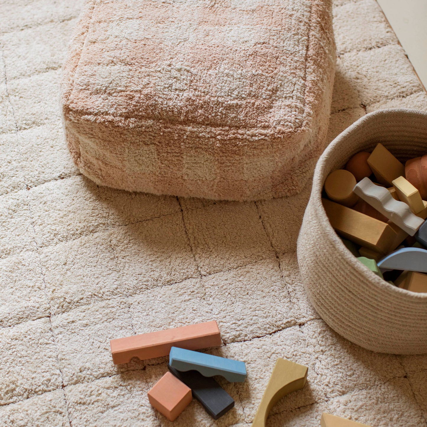 Tiles Puf - Rosa
